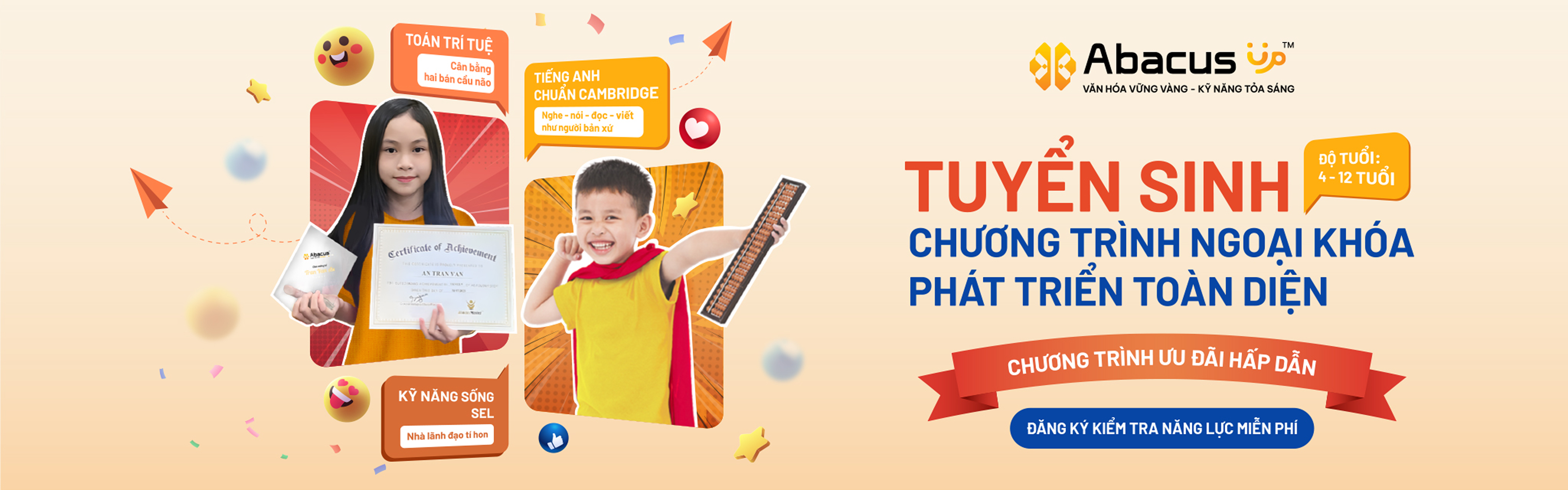 Banner Toán Trí Tuệ Abacus 1