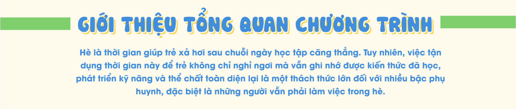 Giới thiệu Khóa hè 2