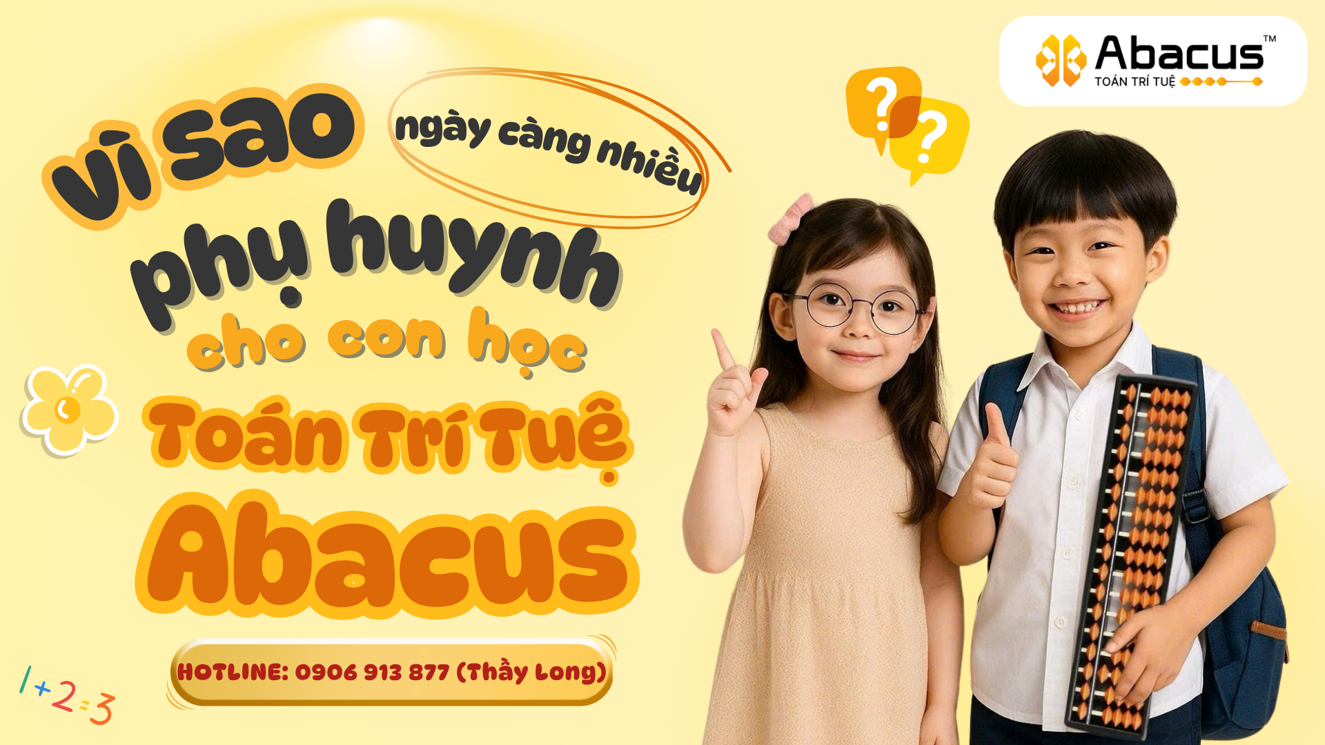 vì sao ngày càng nhiều phụ huynh cho con học toán trí tuệ abacus